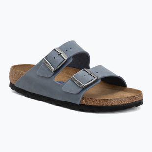 Šľapky BIRKENSTOCK Arizona Soft Footbed Oiled Leather Narrow elemental blue