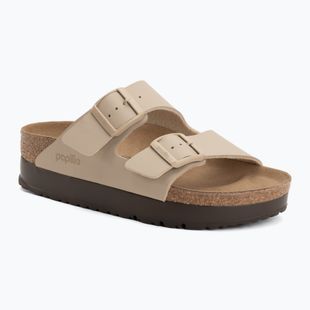 Klapki BIRKENSTOCK x Papillio Arizona Flex Platform Birko-Flor Narrow sandcastle