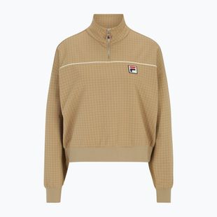 Dámska mikina FILA Liebau Aop Half Zip cornstalk pepita aop