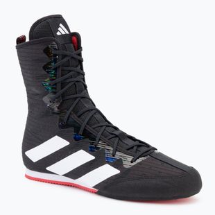 Boxerské topánky adidas Box Hog 4 core black/cloud white/pure ruby