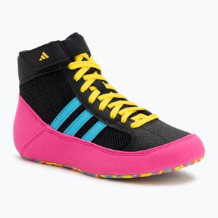 Detské boxerské topánky adidas Havoc core black/signal cyan/yellow