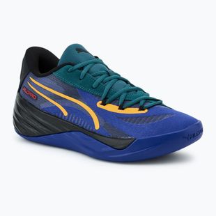 Pánska basketbalová obuv PUMA All-Pro Nitro Crowd Craze lapis lazuli/cold green/puma black