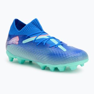 Detská futbalová obuv/ kopačky PUMA Future 7 Pro FG/AG Jr bluemazing/puma white/electric peppermint