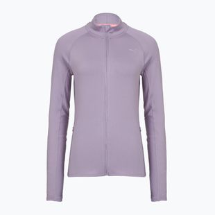 Dámska bežecká mikina PUMA Run For Her Ribbed Full Zip bledá slivka