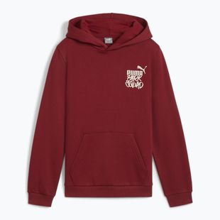 Detská mikina PUMA ESS+MIS 90s Hoodie FL intenzívne červená