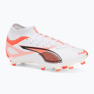 Pánske kopačky PUMA Ultra 5 Play+ FG/AG puma white/puma black/glowing red