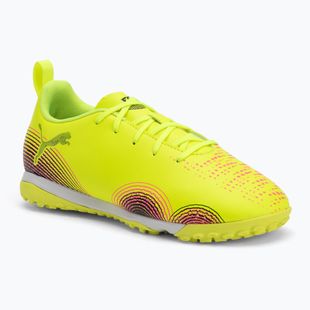 Detské kopačky PUMA Future 8 Play TT + Mid yellow alert/puma black/sun struck