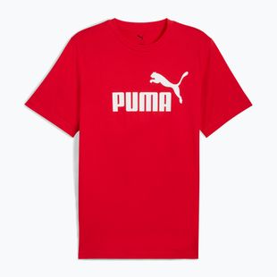 Pánske tričko PUMA ESS No. 1 Logo Tee pre všetky časy red