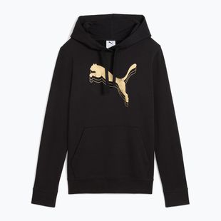 Dámska mikina PUMA ESS Metalic Hoodie TR black/metallic gold