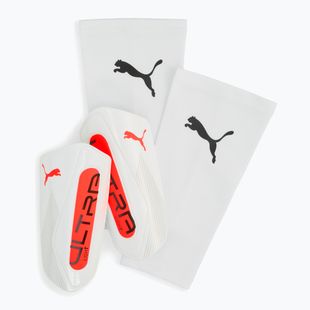 Chrániče holení PUMA Ultra Light Sleeve puma white/glowing red