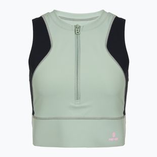 dámske tréningové tričko BOGNER FIRE+ICE Caia 1/4 Zip eucalyptus