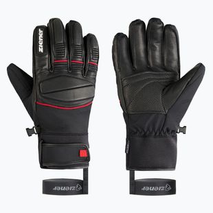 Pánske lyžiarske rukavice ZIENER Gomin-Z AS black/red