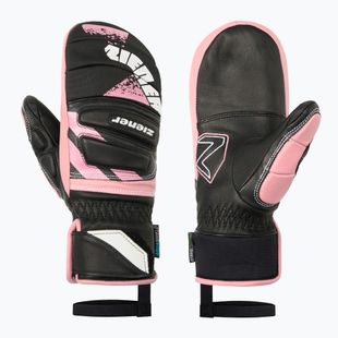 Detské lyžiarske rukavice Ziener Lopaki-Z AS PR Mitten black/pink vanilla