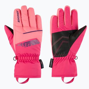 Detské lyžiarske rukavice ZIENER Lavivi-Z AS pop pink