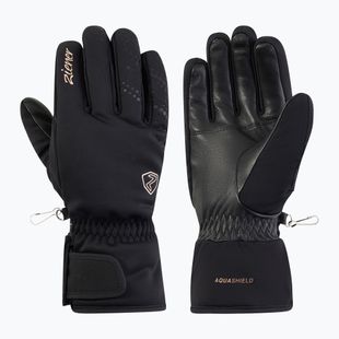 Dámske lyžiarske rukavice Ziener Kehnia-Z Aquashield PR Glove black/rose metallic
