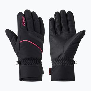 Dámske lyžiarske rukavice Ziener Khania-Z PR Glove black/pink lily