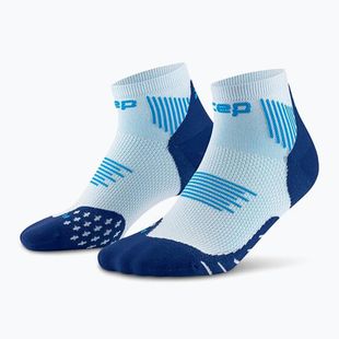 Pánske kompresné  ponožky CEP Run Low Cut 5.0 ice/blue