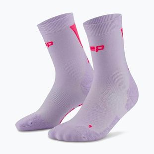 Dámske ponožky CEP Ultralight Mid Cut 4.0 lilac/pink