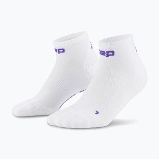 Pánske kompresné ponožky CEP Ultralight Low Cut 4.0 white