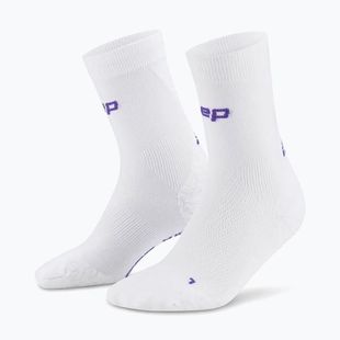 Pánske kompresné ponožky CEP Ultralight Mid Cut 4.0 white