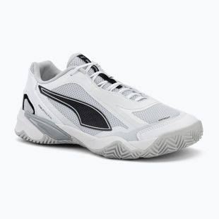 Pánske hádzanárske topánky PUMA Solarstrike 4 puma white/puma black/silver