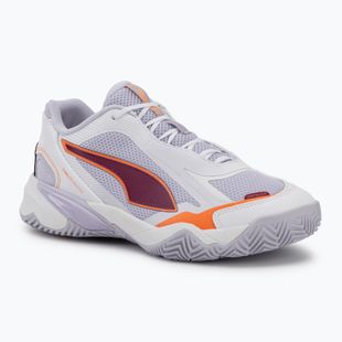 Dámske hádzanárske topánky PUMA Solarstrike 4 puma white/heat fire/lilac crush berry