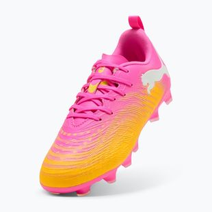 Detské kopačky PUMA Future 9 Play FG/AG Jr poison pink/puma wht/sun stream/bright aqua/puma blk
