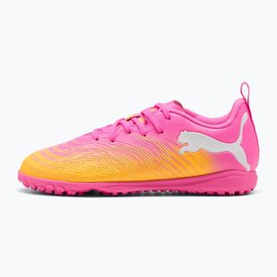 Detské kopačky PUMA Future 9 Play TT poison pink/puma wht/sun stream/bright aqua/puma blk