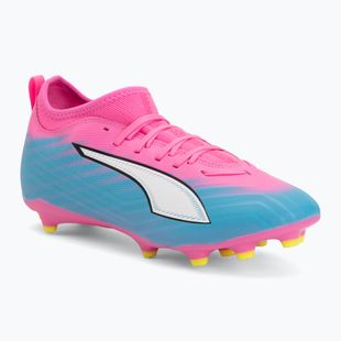 Detské kopačky  PUMA Ultra 6 Match FG/AG Jr poison pink/puma wht/sun stream/bright aqua/puma blk