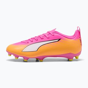 Detské kopačky  PUMA Ultra 6 Play FG/AG Jr poison pink/puma wht/sun stream/bright aqua/puma blk