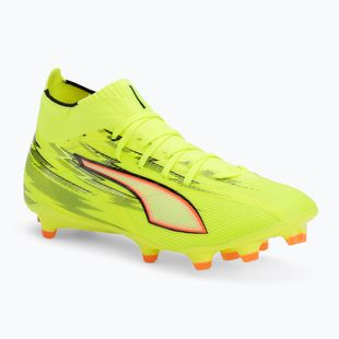 Futbalové kopačky PUMA Ultra 6 Match + FG/AG Yellow Alert/Puma Black/Glowing Red/Lime Squeeze