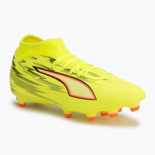 Futbalové kopačky PUMA Ultra 6 Play+ FG/AG yellow alert/puma black/glowing red/lime squeeze