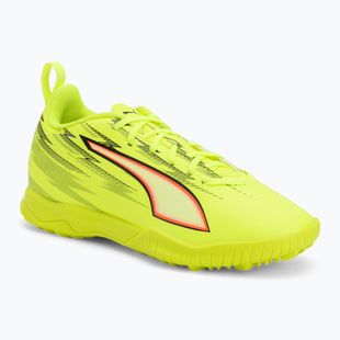 Detské futbalové kopačky PUMA Ultra 6 Play TT Jr Yellow Alert/Puma Black/Glowing Red/Lime Squeeze