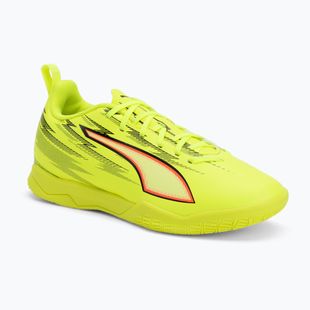Detské futbalové kopačky PUMA Ultra 6 Play IT Jr yellow alert/puma black/glowing red/lime squeeze