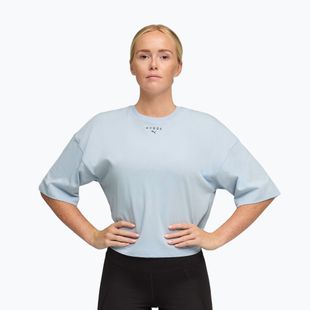 Dámske tréningové tričko PUMA x HYROX Cropped Lifestyle Tee šedé