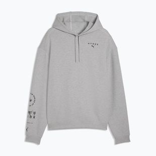 Pánska tréningová mikina PUMA x HYROX Cloudspun Hoodie šedá