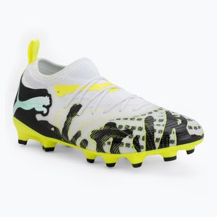Detské kopačky  PUMA Future 9 Match Creativity Fg/Ag Jr yellow alert/mint jelly/puma white/puma black
