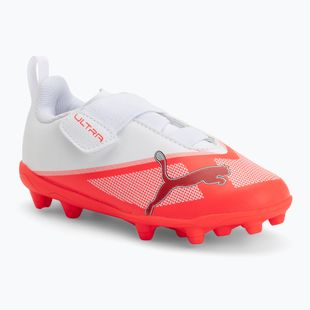 Detské kopačky PUMA Ultra 7 Play V FG/AG RB Jr ultra red/puma black/puma white