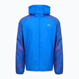 Pánska bežecká bunda Puma Run Favorite Woven Jacket blue/fire orchid