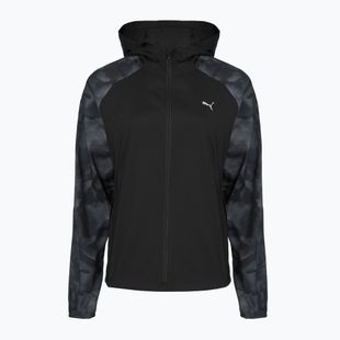 Dámska bežecká bunda Puma Run AOP Favorite Woven Jacket black