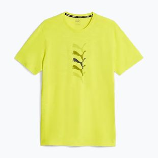 Pánske tréningové tričko PUMA Graphic Tee Puma Fit yellow burst