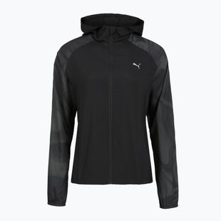 Dámska bežecká bunda Puma Run AOP Favorite Woven Jacket black