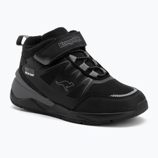 Detské topánky KangaROOS KD-Turn Mid EV jet black/steel grey