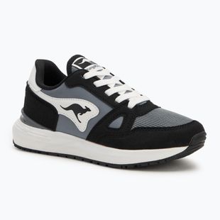 KangaROOS K-Sneak Jay jet black/steel grey detská obuv