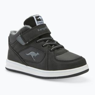 Detská obuv KangaROOS K-CPI Kalino Mid EV jet black / steel grey