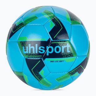 Futbalová lopta uhlsport Lite Soft 350 ice blue/navy/fluo green v. 4