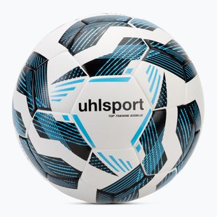 Futbalová lopta uhlsport Fairtrade Top Training Addglue white/black/fluo blue veľkosť 5