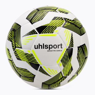 Futbalová lopta uhlsport Pro Addglue white/black/fluo yellow veľkosť 5