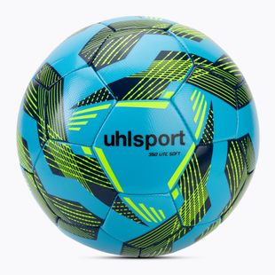 Futbalová lopta uhlsport Lite Soft 350 light blue/navy/neo yellow veľkosť 5