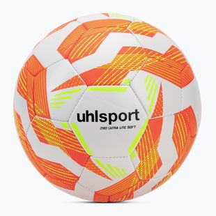 Futbalová lopta uhlsport Ultra Lite Soft 290 white/fluo orange/fluo yellow veľkosť 3